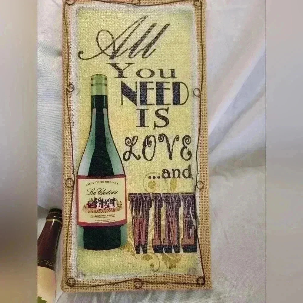Wine Bottles and Canvas Decor - Picture 2 of 8